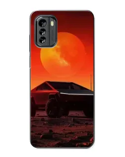 Чехол для Nokia G60 с картинкой «Cybertruck на Марсе»