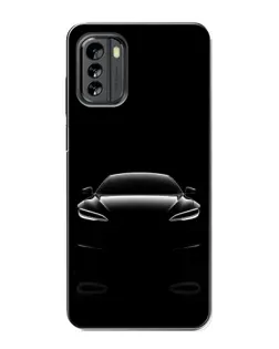 Чехол для Nokia G60 с картинкой «Силуэт Tesla Night»