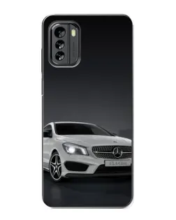 Чехол для Nokia G60 с картинкой «Mercedes AMG GT Silver»