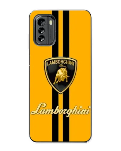Чехол для Nokia G60 с картинкой «Lamborghini Stripe желтый»