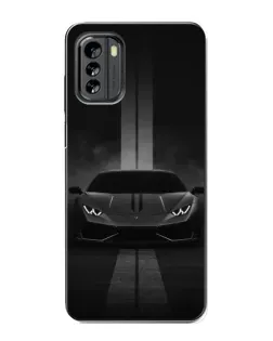 Чехол для Nokia G60 с картинкой «Lamborghini симметрия дорог»