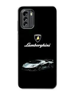Чехол для Nokia G60 с картинкой «Логотип Lamborghini классика»