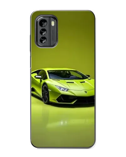 Чехол для Nokia G60 с картинкой «Салатовый Lamborghini Huracan»