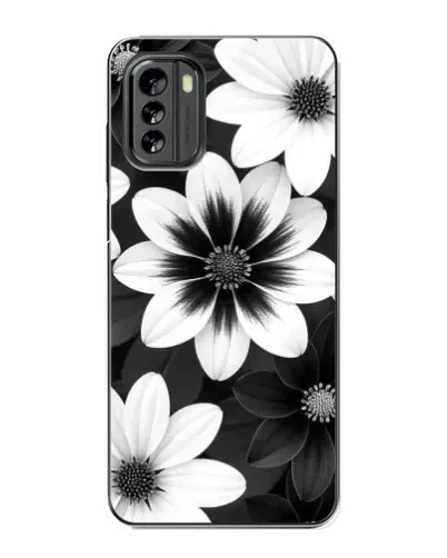 Чехол для Nokia G60 с картинкой «Монохромные астры» Чехол для Nokia G60 с картинкой «Монохромные астры»