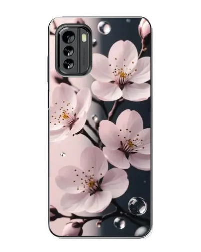 Чехол для Nokia G60 с картинкой «Нежная сакура и капли» Чехол для Nokia G60 с картинкой «Нежная сакура и капли»