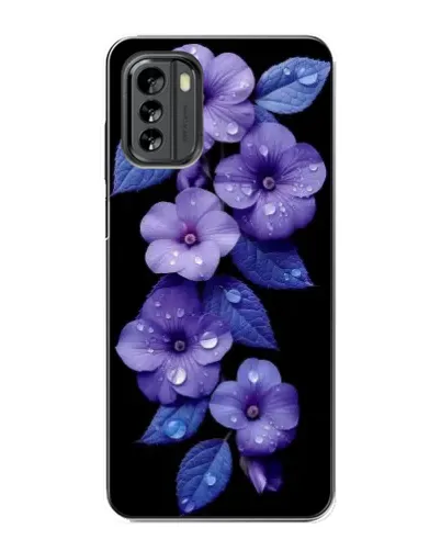 Чехол для Nokia G60 с картинкой «Фиолетовые цветы с росою» Чехол для Nokia G60 с картинкой «Фиолетовые цветы с росою»