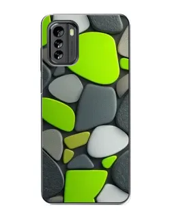 Чехол для Nokia G60 с картинкой «Яркая неоновая галька»
