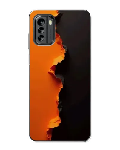 Чехол для Nokia G60 с картинкой «Оранжевый разлом»