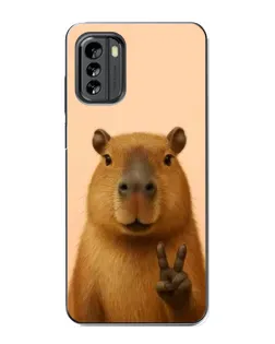 Чехол для Nokia G60 с картинкой «Капибара виктория» Чехол для Nokia G60 с картинкой «Капибара виктория»