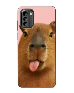 Чехол для Nokia G60 с картинкой «Капибара с языком» Чехол для Nokia G60 с картинкой «Капибара с языком»