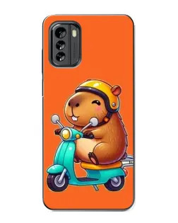 Чехол для Nokia G60 с картинкой «Капибара на скутере» Чехол для Nokia G60 с картинкой «Капибара на скутере»