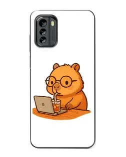 Чехол для Nokia G60 с картинкой «Капибара с ноутбуком» Чехол для Nokia G60 с картинкой «Капибара с ноутбуком»