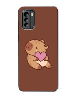 Чехол для Nokia G60 с картинкой «Капибара с сердцем» Чехол для Nokia G60 с картинкой «Капибара с сердцем»