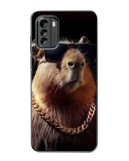 Чехол для Nokia G60 с картинкой «Капибара золотая цепь» Чехол для Nokia G60 с картинкой «Капибара золотая цепь»