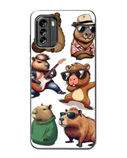 Чехол для Nokia G60 с картинкой «Крутые капибары музыканты» Чехол для Nokia G60 с картинкой «Крутые капибары музыканты»