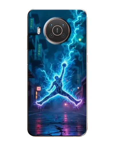 Чехол для Nokia X10 с картинкой «Jordan Gold Jumpman»