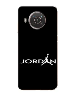 Чехол для Nokia X10 с картинкой «Jordan White Logo» Чехол для Nokia X10 с картинкой «Jordan White Logo»
