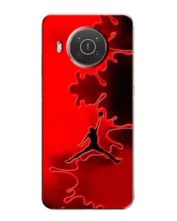 Чехол для Nokia X10 с картинкой «Jordan Red Smoke» Чехол для Nokia X10 с картинкой «Jordan Red Smoke»