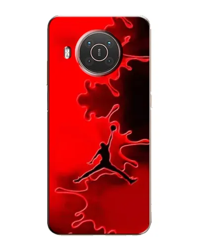 Чехол для Nokia X10 с картинкой «Jordan Red Smoke»