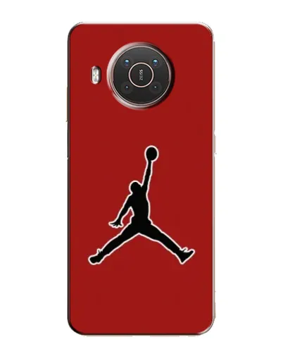 Чехол для Nokia X10 с картинкой «Jordan Red Back»