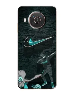 Чехол для Nokia X10 с картинкой «Спортивный арт Nike» Чехол для Nokia X10 с картинкой «Спортивный арт Nike»