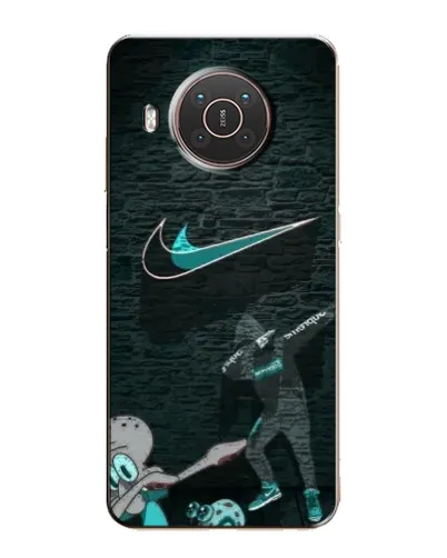 Чехол для Nokia X10 с картинкой «Спортивный арт Nike»