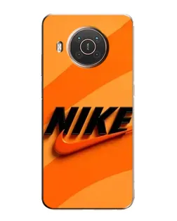 Чехол для Nokia X10 с картинкой «Оранжевый драйв Nike» Чехол для Nokia X10 с картинкой «Оранжевый драйв Nike»
