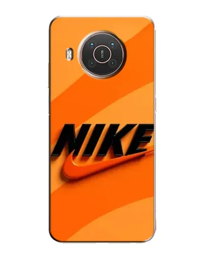 Чехол для Nokia X10 с картинкой «Оранжевый драйв Nike»