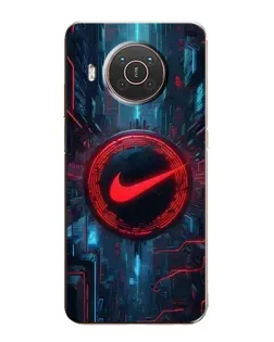 Чехол для Nokia X10 с картинкой «Техногенный стиль Nike» Чехол для Nokia X10 с картинкой «Техногенный стиль Nike»