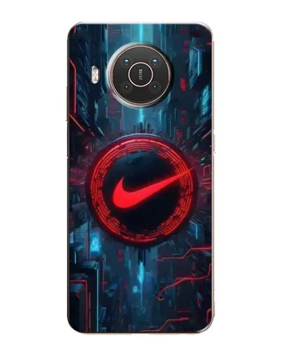 Чехол для Nokia X10 с картинкой «Техногенный стиль Nike»