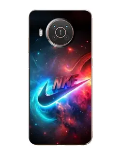 Чехол для Nokia X10 с картинкой «Огненный логотип Nike» Чехол для Nokia X10 с картинкой «Огненный логотип Nike»