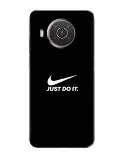 Чехол для Nokia X10 с картинкой «Минимализм от Nike» Чехол для Nokia X10 с картинкой «Минимализм от Nike»
