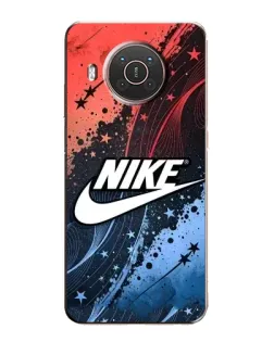 Чехол для Nokia X10 с картинкой «Градиентный принт Найк» Чехол для Nokia X10 с картинкой «Градиентный принт Найк»
