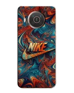 Чехол для Nokia X10 с картинкой «Nike в абстракции» Чехол для Nokia X10 с картинкой «Nike в абстракции»