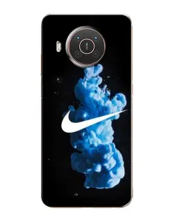 Чехол для Nokia X10 с картинкой «Nike и синий дым» Чехол для Nokia X10 с картинкой «Nike и синий дым»