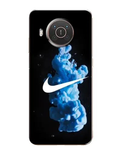 Чехол для Nokia X10 с картинкой «Nike и синий дым»