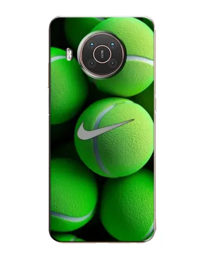Чехол для Nokia X10 с картинкой «Теннисные мячи Найк»