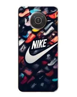 Чехол для Nokia X10 с картинкой «Коллекция кроссовок Nike» Чехол для Nokia X10 с картинкой «Коллекция кроссовок Nike»