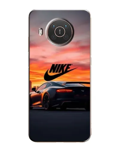 Чехол для Nokia X10 с картинкой «Nike и суперкар»