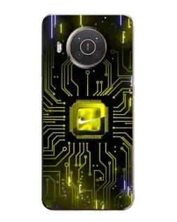 Чехол для Nokia X10 с картинкой «Nike — золотая искра» Чехол для Nokia X10 с картинкой «Nike — золотая искра»