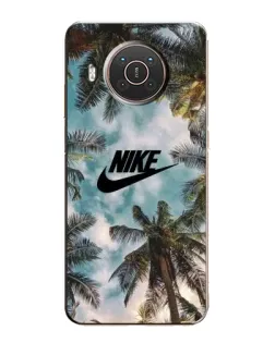 Чехол для Nokia X10 с картинкой «Тропический принт Nike» Чехол для Nokia X10 с картинкой «Тропический принт Nike»