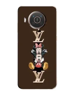 Чехол для Nokia X10 с картинкой «LV и Микки Маус»