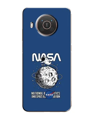 Чехол для Nokia X10 с картинкой «NASA — лунная миссия»