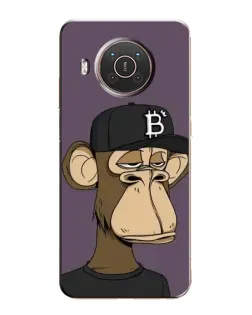 Чехол для Nokia X10 с картинкой «Bored Ape в кепке»