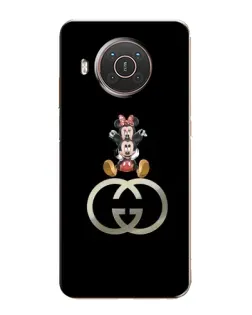 Чохол для Nokia X10 з картинкою «Мінні Маус на лого»