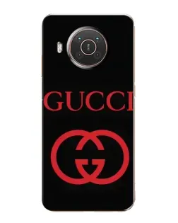 Чохол для Nokia X10 з картинкою «Gucci — червоний логотип»