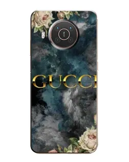 Чохол для Nokia X10 з картинкою «Абстрактні квіти Gucci»