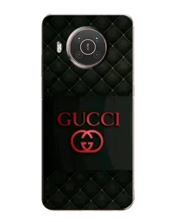 Чохол для Nokia X10 з картинкою «Gucci — стьобаний чорний»