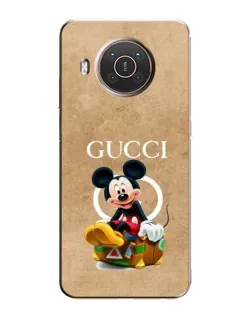 Чохол для Nokia X10 з картинкою «Міккі Маус Gucci — крафт»