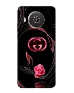 Чохол для Nokia X10 з картинкою «Gucci — неонова троянда»